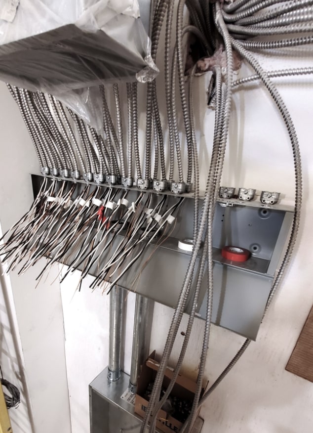 Câblage électrique organisé et conforme